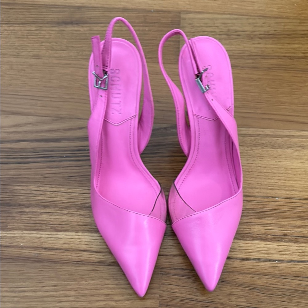Schutz Pink Women's Slingback Heels